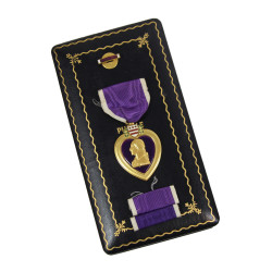 Coffret médaille Purple Heart, A.E. Co., Utica, NY, 1943