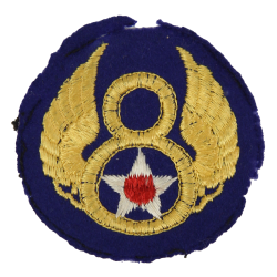 Insigne, 8th Air Force, USAAF, British Made, feutre