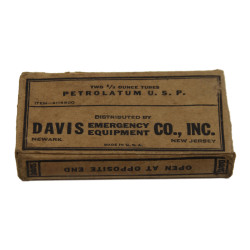 Tubes de vaseline, traitement des ampoules, Davis Emergency Equipment Co., Inc., pleins