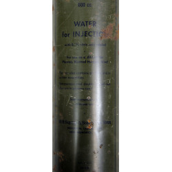 Flacon d'eau distillée pour plasma, 600 cc, E.R. SQUIBB & SONS