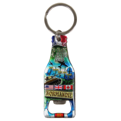Porte-clés, décapsuleur, bouteille
