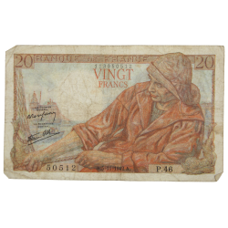 Billet, 20 francs français, 1942