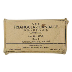 Bandage triangulaire, GERSTEIN BROTHERS MFG. CORP., Item No. 92040