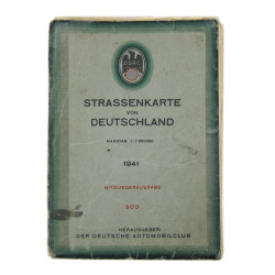 Carte routière allemande, Strassenkarte von Deutschland, 1941