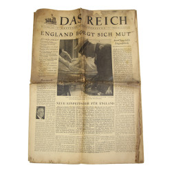 Journal allemand, Das Reich, 12 janvier 1941, "England borgt sich Mut"