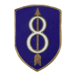 Crest, DUI, 8th Infantry Division, PB