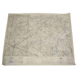 Carte de Périers, Normandie, 1943