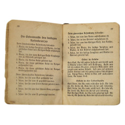 Booklet, Prayer, Katholisches Feldgesangbuch, Wehrmacht, 1939