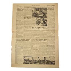 Journal, The Stars and Stripes, 8 novembre 1944, "Record Early Vote Cast"