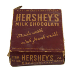 Box, 24 Bars, Milk Chocolate, HERSHEY'S, Empty