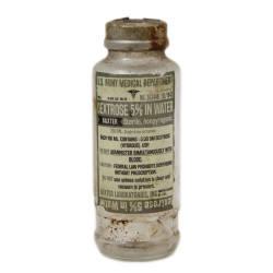 Flacon de dextrose, perfusion, US Army Medical Department, BAXTER LABORATORIES, Inc., 1943, 250 ml