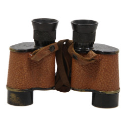 Binoculars, US Army Signal Corps, Bausch & Lomb Optical Co., with Compass-fitted Case, WWI