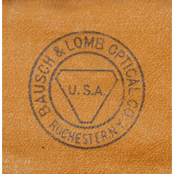 Binoculars, US Army Signal Corps, Bausch & Lomb Optical Co., with Compass-fitted Case, WWI