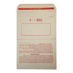 Lot de formulaires "V-mail" vierges, 23 exemplaires, dans leur boîte