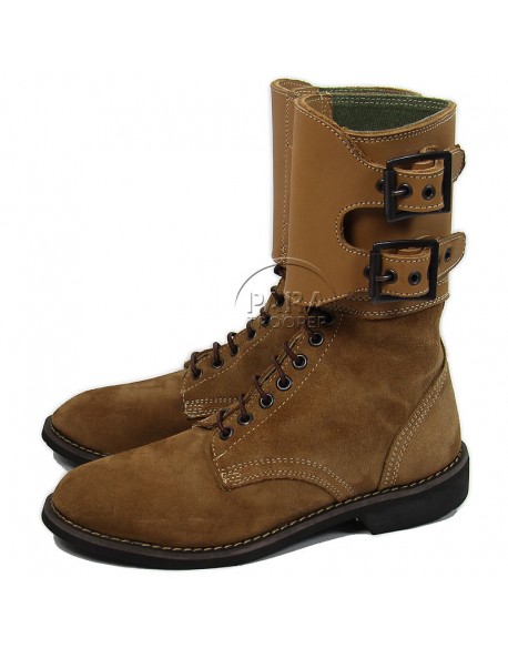 Brodequins à jambières, buckle boots, femme