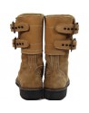 Brodequins à jambières, buckle boots, femme