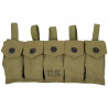 Porte-grenades, 5 compartiments, US Army,  J.Q.M.D. 1944