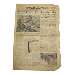 Journal, The Stars and Stripes, 27 septembre 1944, "British Open New Drive From Corridor"
