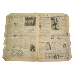 Journal, The Stars and Stripes, 27 septembre 1944, "British Open New Drive From Corridor"