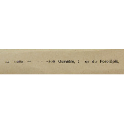 Affiche, Publication des Renseignements Officiels, Préfecture de la Sarthe, 8 septembre 1914