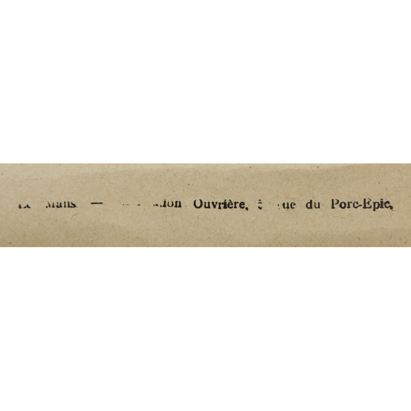 Poster, Publication des Renseignements Officiels, Préfecture de la Sarthe, No. 34, September 8, 1914