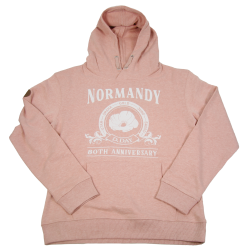 Hoodie, Pink, Girl, 80th Anniversary of D-Day