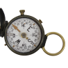 Compass, Brass, US Engineer Corps, CRUCHON & EMONS, with First-Aid Pouch, Modified