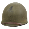 Casque M1, pattes fixes, liner FIRESTONE, 100th Naval Construction Bn., Seabees, PTO