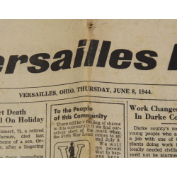 Journal, The Versailles Policy, 8 juin 1944, "Fifth War Loan Drive in State"
