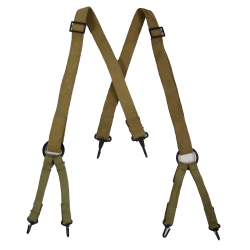 Suspenders, Belt, M-1941, USMC, 1st Type, Flat Buckles