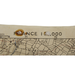 Carte britannique, TILLY-SUR-SEULLES, Normandie, 1943