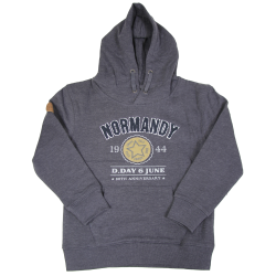 Hoodie, Children, Grey, D-Day Normandy, 80th Anniversary