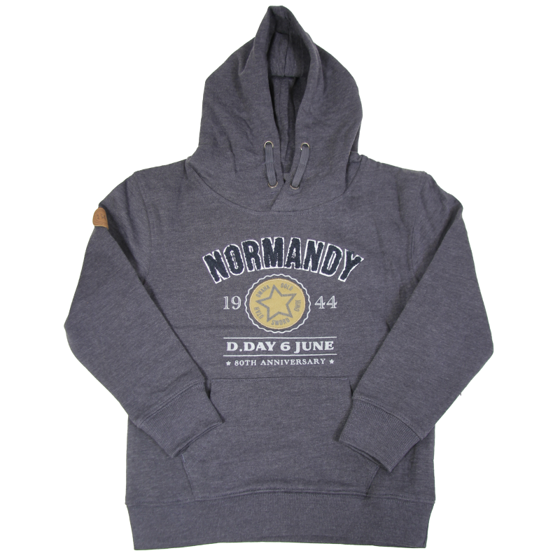 Hoodie, Children, Grey, D-Day Normandy, 80th Anniversary