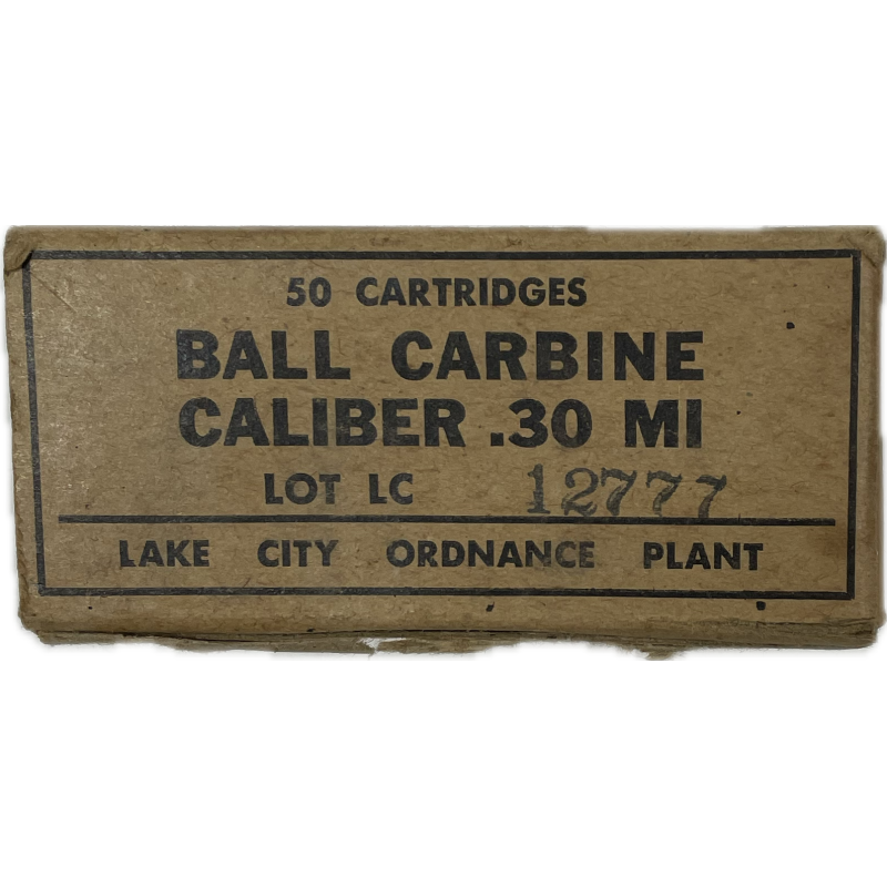Boîte de cartouches USM1, cal .30 M1, L.C., LAKE CITY 12777 Boîte de cartouches USM1, cal .30 M1, L.C., LAKE CITY 12777