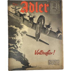 Magazine, Der Adler, July 1st, 1941, French Edition