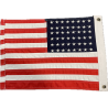 Flag, US, Embroidered, 48 Stars, Vehicle, 44.5 cm x 30 cm, Luxe