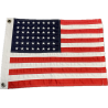 Drapeau US, 48 étoiles brodées, pour véhicule, Luxe, 44.5 cm x 30 cm