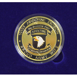 Box, 1 coin, commemorative, 101st Airborne Division, 40mm
