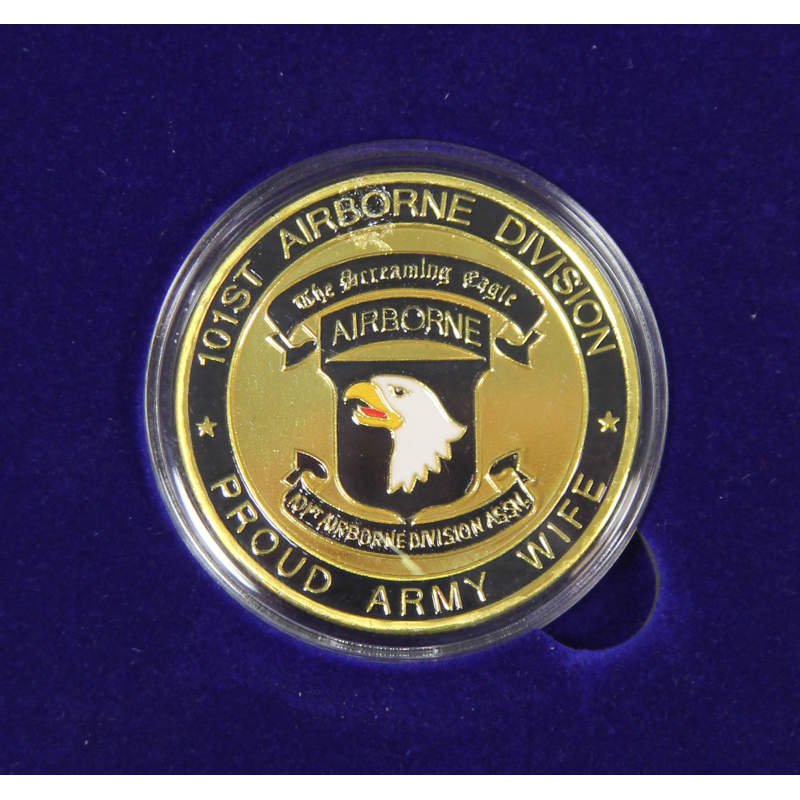 Box, Coin, Commemorative, 101st Airborne Division, 40mm