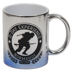 D-Day Experience Mug, shiny, Silver Blue