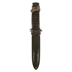 Knife, Trench, USM3, IMPERIAL on Blade, with USM8 Scabbard, 1st Type, Normandy