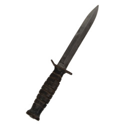 Knife, Trench, USM3, IMPERIAL on Blade, with USM8 Scabbard, 1st Type, Normandy