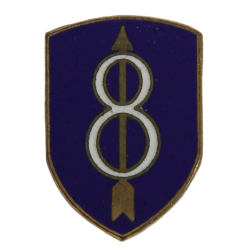 Crest, DUI, 8th Infantry Division, PB