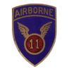 Crest, 11th Airborne Division, à épingle Crest, 11th Airborne Division, à épingle