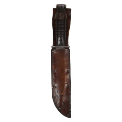 Knife, Fighting, KUTMASTER, 7", with Leather Scabbard