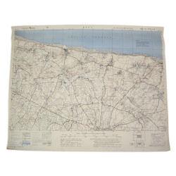 Carte britannique, RYES, Port-en-Bessin, Arromanches-les-Bains, Normandie, 1944