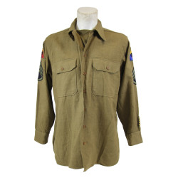 Chemise moutarde, Special, Staff Sergeant, 3rd & 6th Armored Divisions, 15 ½ x 33