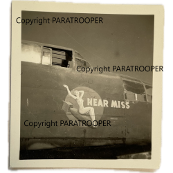 Photo, USAAF, B-25D, Nose Art, 'NEAR MISS'