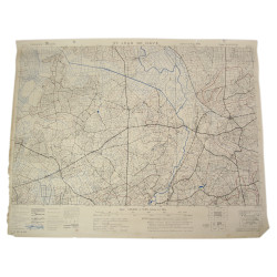 Map, British, SAINT-JEAN-DE-DAYE, Normandy, 1943