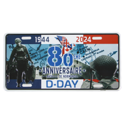 Plate, Tin, Vehicle, 80th Anniversary of D-Day, Overlord Memory